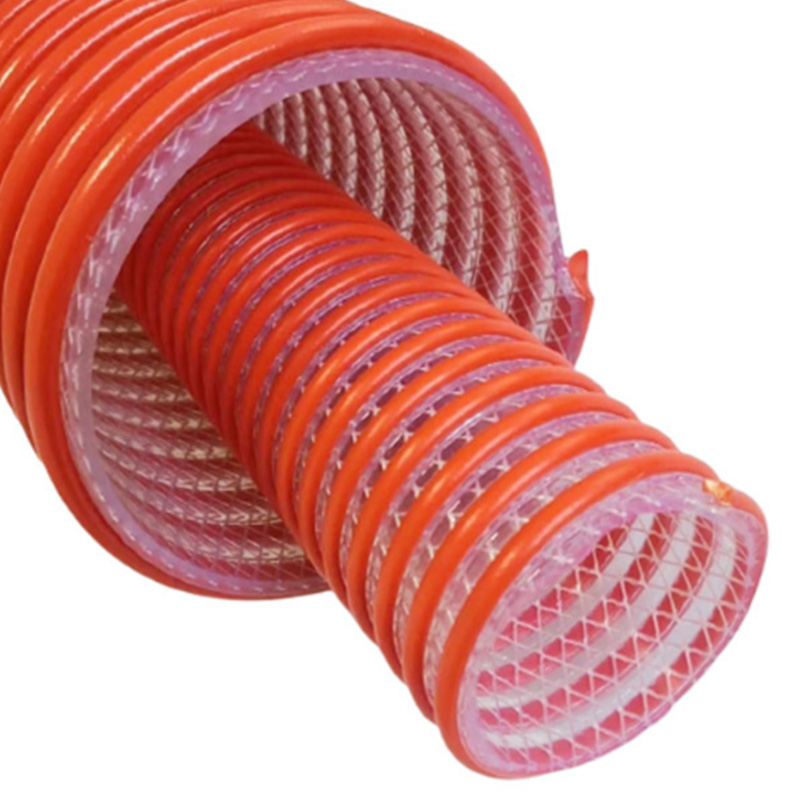 Fabric reinforced PVC suciton hose
